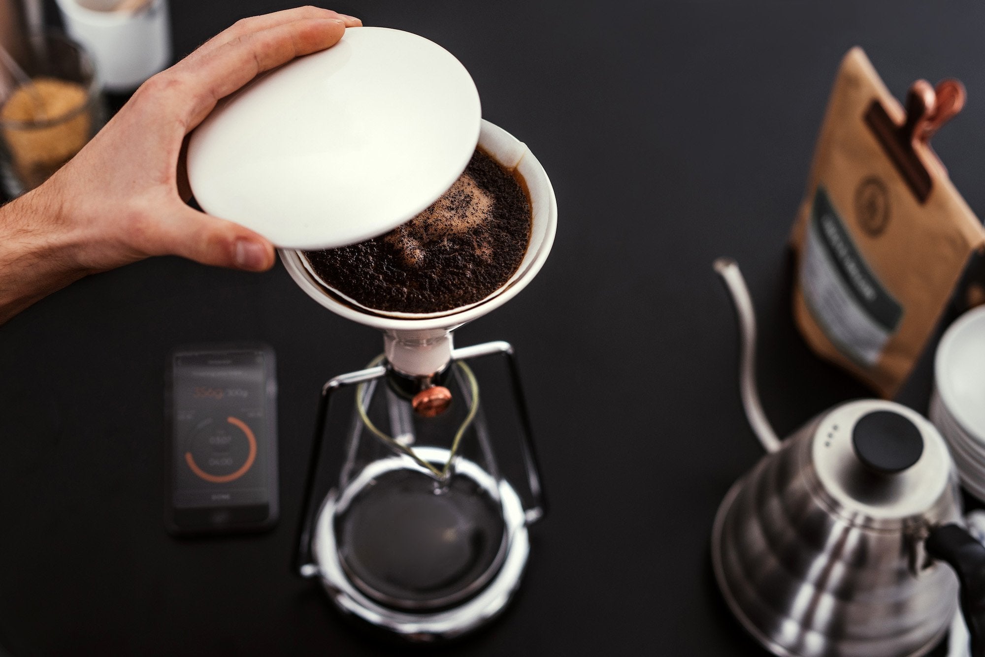 Coffee imperssion with GINA smart coffee instrument