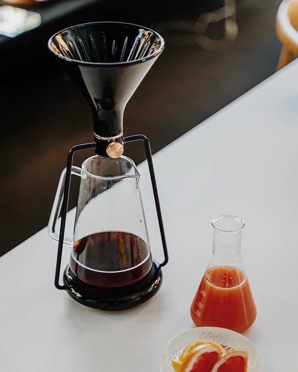 Black ceramic funnel for GINA by GOAT STORY