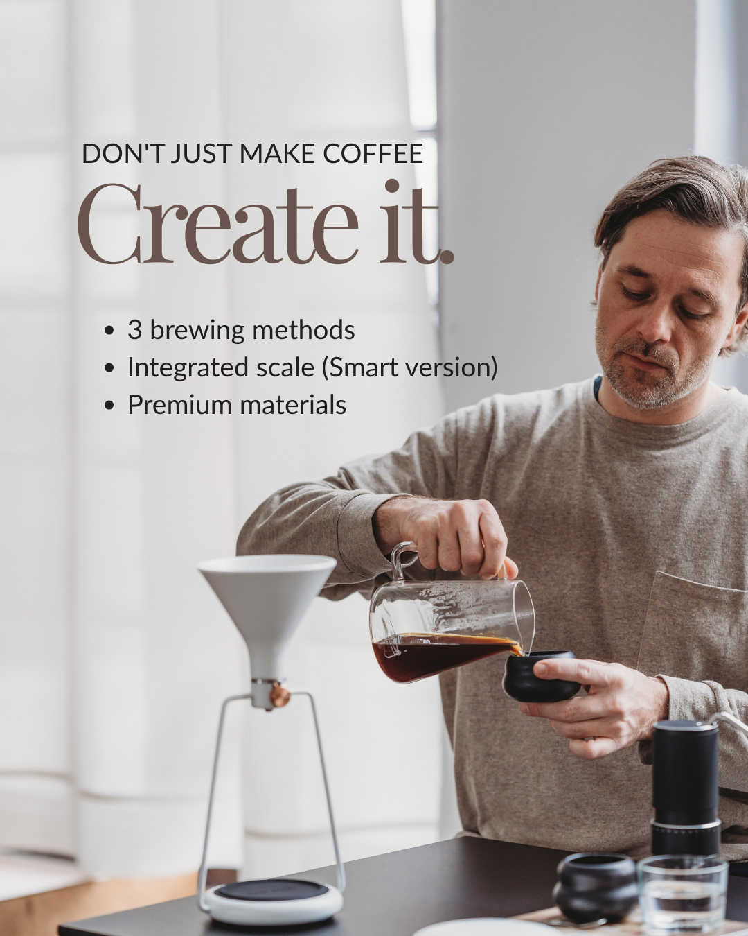 GINA coffee maker in 3 colors for 3 types of coffee | GOAT STORY