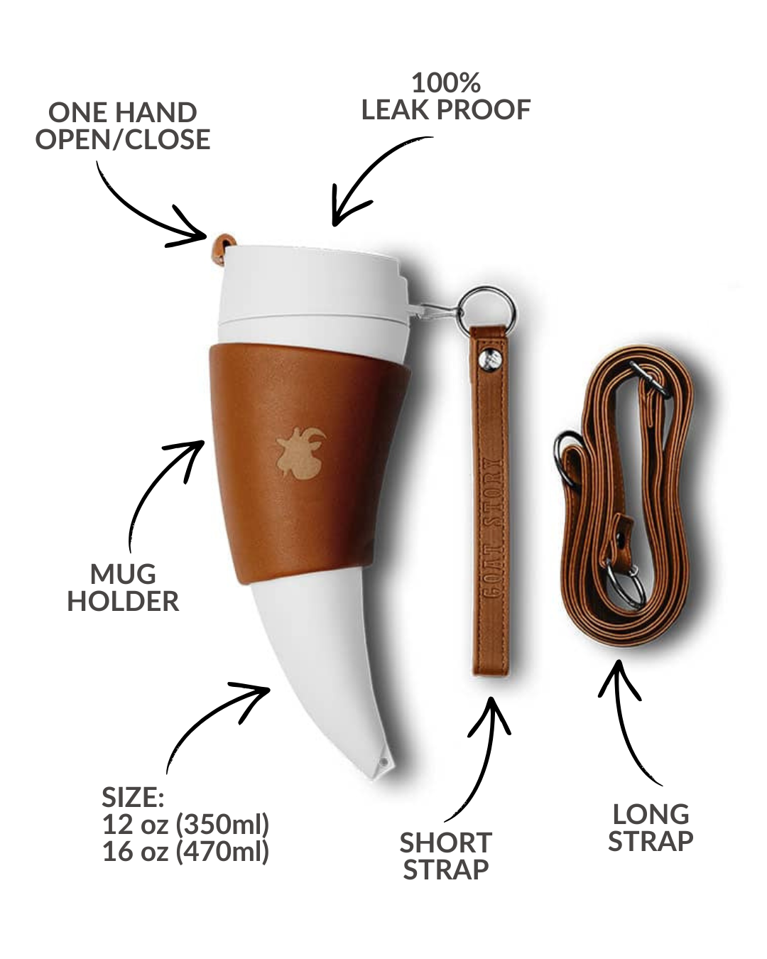 GOAT MUG Brown