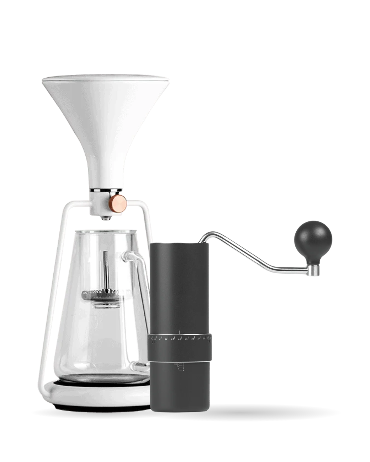 GINA White with ARCO hand grinder