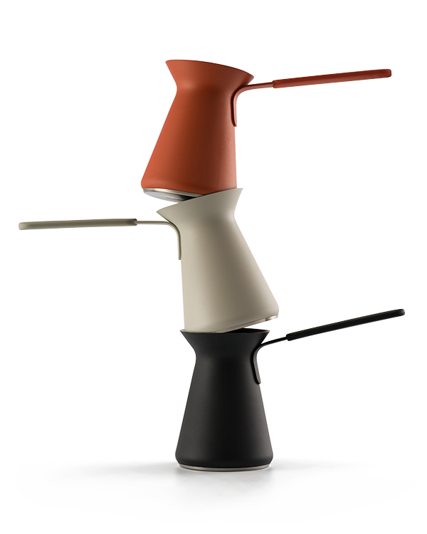 OTTO: Modern Turkish coffee pot with engraving