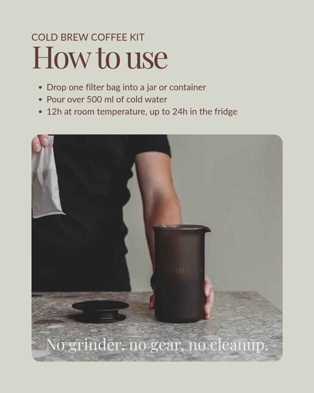Cold Brew Coffee Kit