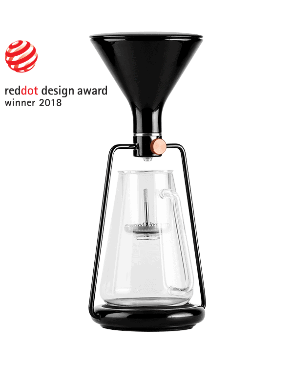 GINA Basic specialty coffee maker for pour over in black colour